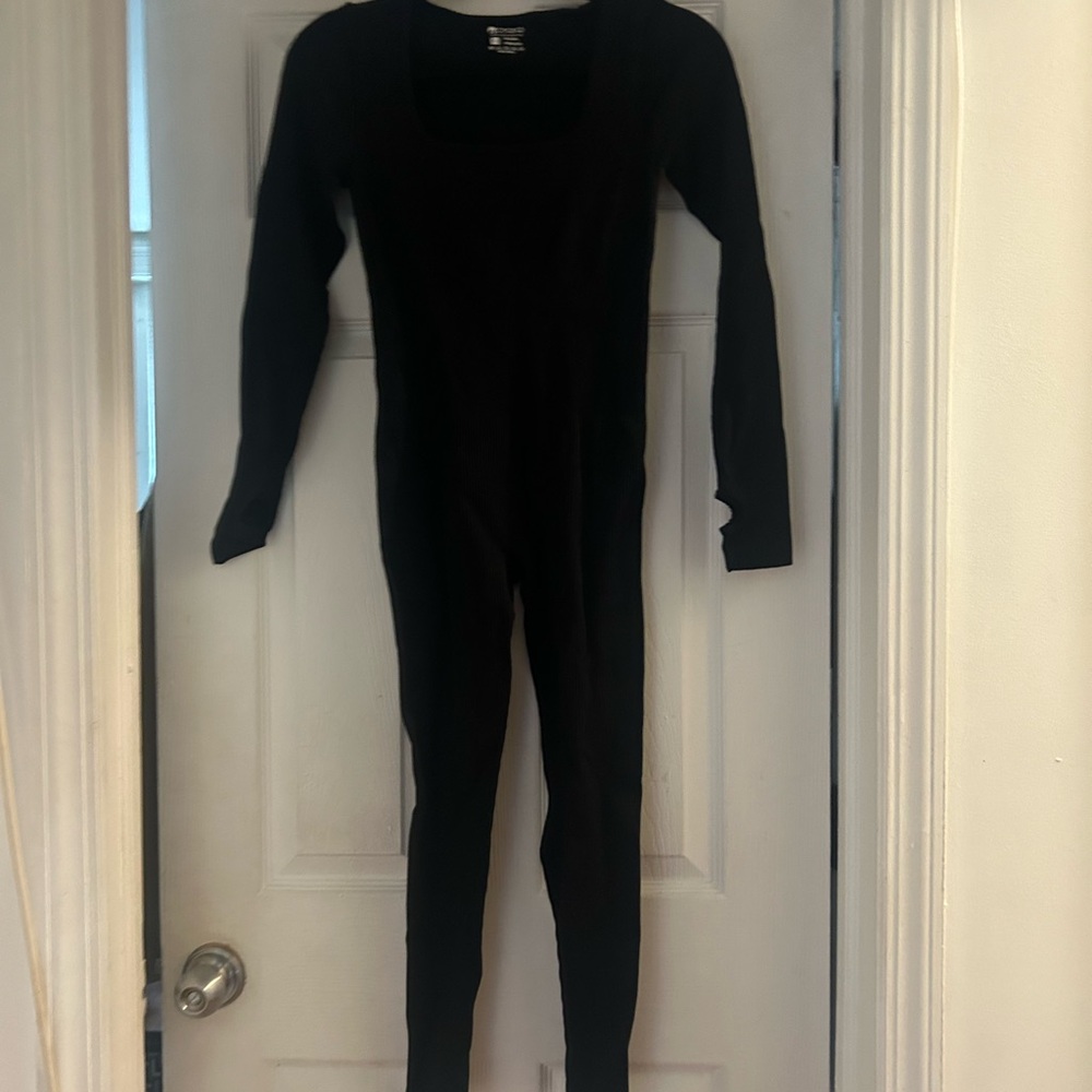 Black Long Sleeve Jumpsuit